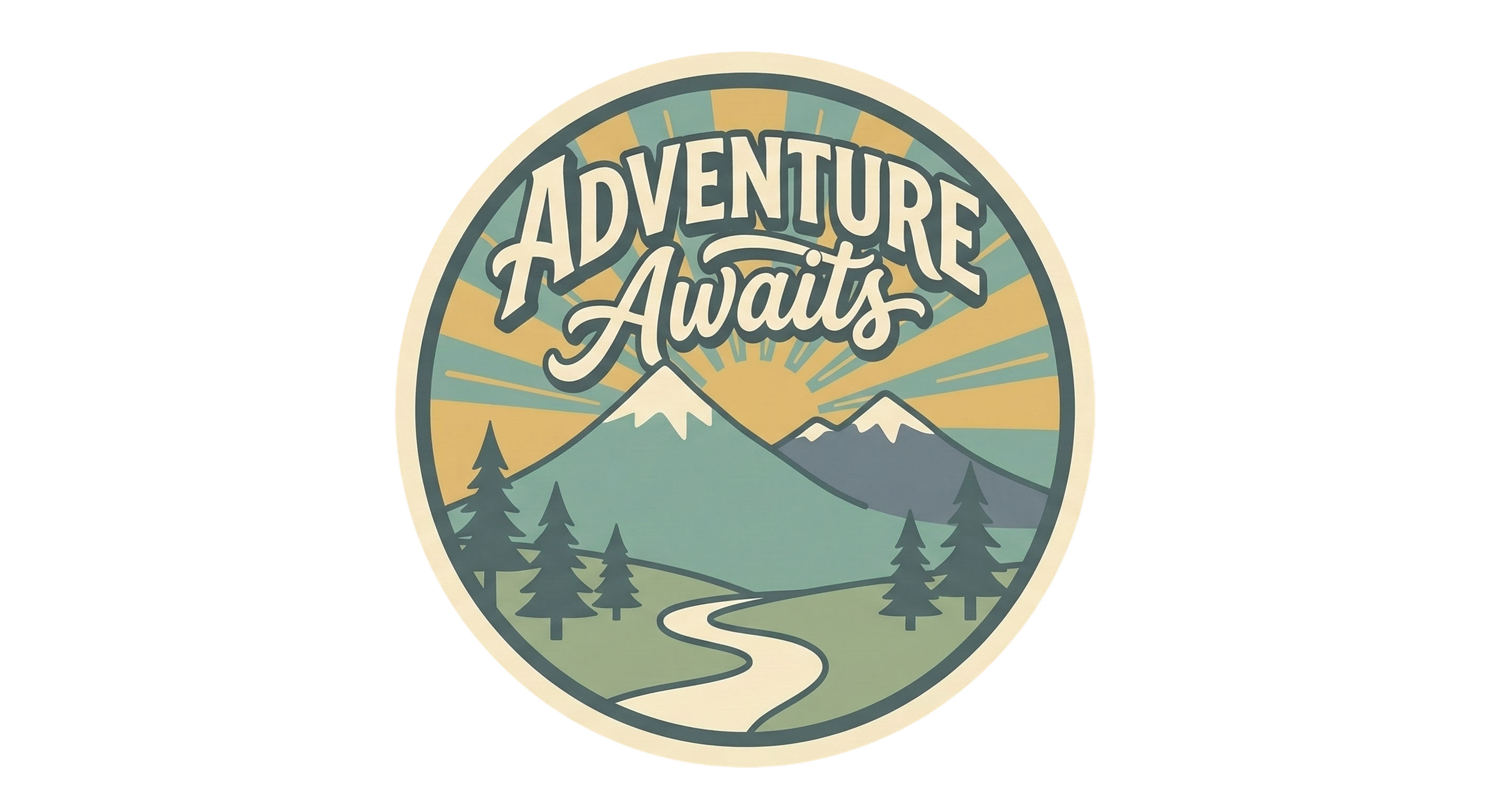Adventure Awaits – Vintage Travel & Outdoor Vinyl Sticker