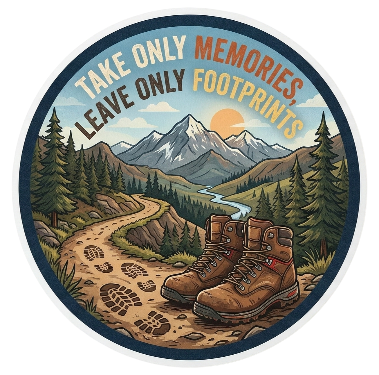 Hiking Adventure Sticker